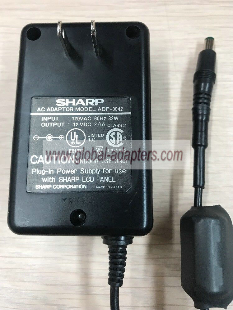 New 12V 2.0A Sharp ADP-0042 AC Power Supply Adapter Charger